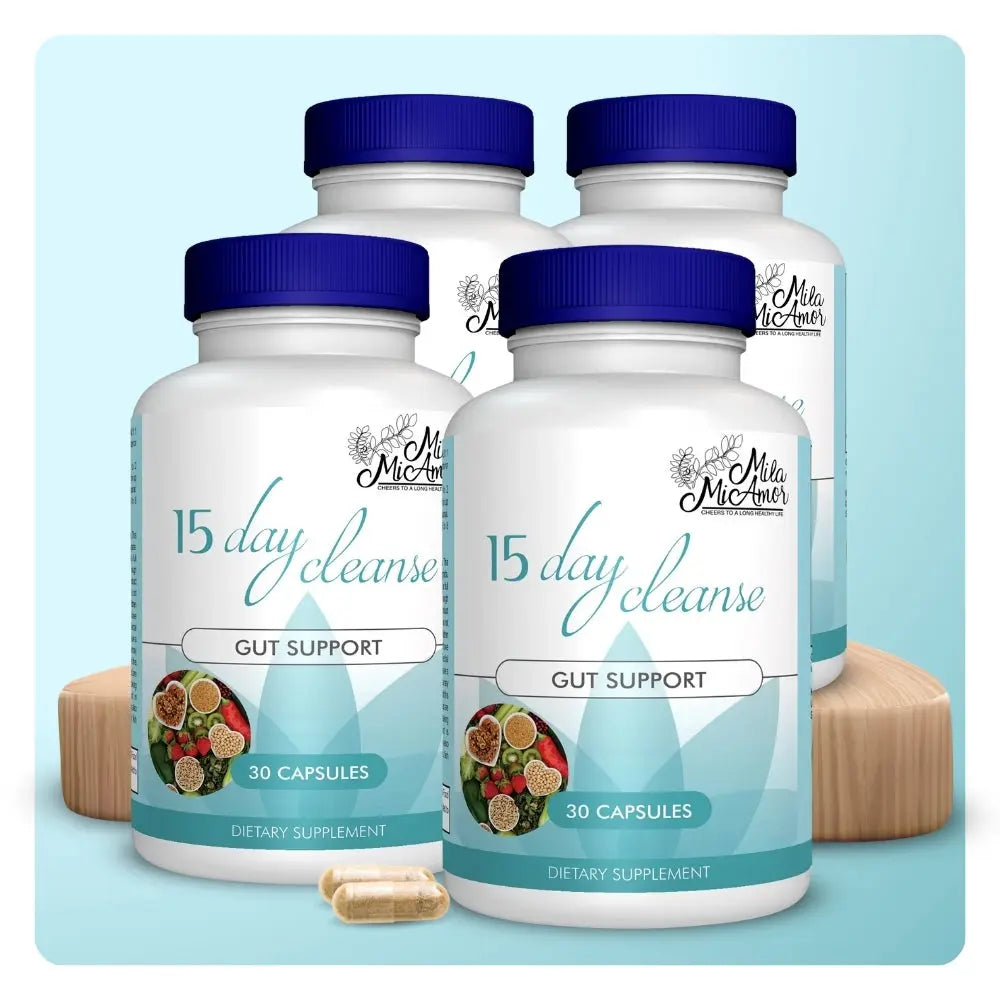 Revitalize Your Digestive Health with Our 15 Day Cleanse - Natural Gut and Colon Support with Senna, Cascara Sagrada & Psyllium Husk | Caffeine Free | Non-GMO | 30 Easy-to-Swallow Capsules