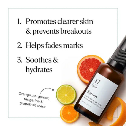 Revitalize Your Skin with 47 Skin Anti-Blemish & Scar Repair Serum - Enriched with Silver Chitoderm for Clearer, Radiant Skin (15ml)