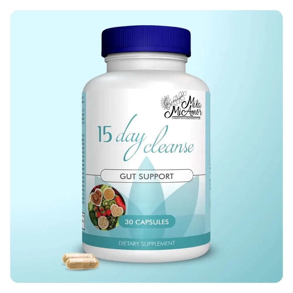 Revitalize Your Digestive Health with Our 15 Day Cleanse - Natural Gut and Colon Support with Senna, Cascara Sagrada & Psyllium Husk | Caffeine Free | Non-GMO | 30 Easy-to-Swallow Capsules