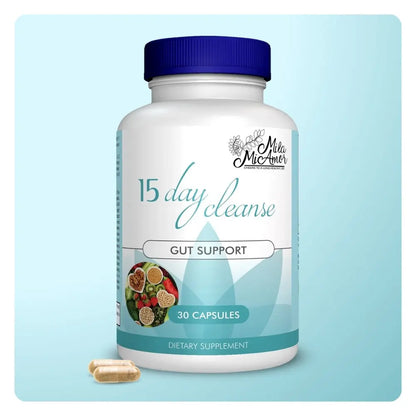 Revitalize Your Digestive Health with Our 15 Day Cleanse - Natural Gut and Colon Support with Senna, Cascara Sagrada & Psyllium Husk | Caffeine Free | Non-GMO | 30 Easy-to-Swallow Capsules