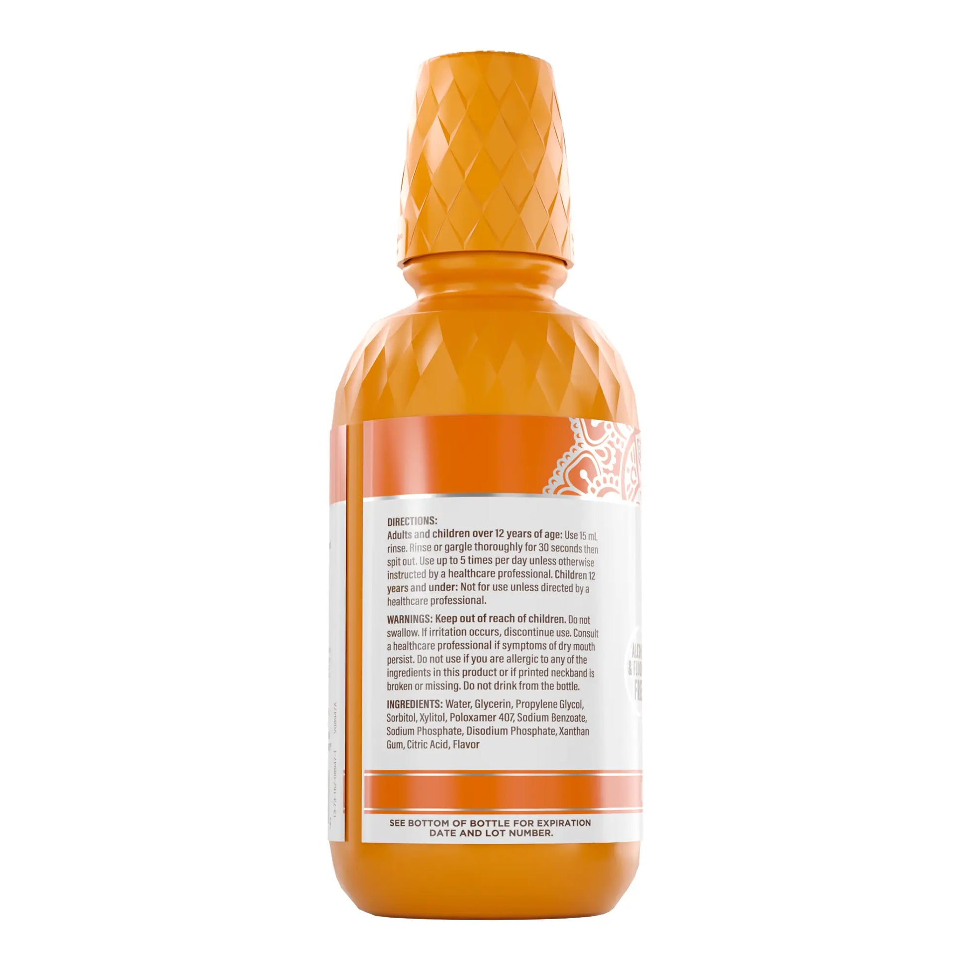 Revitalize Your Smile with GuruNanda Dry Mouth Oral Rinse - Alcohol & Fluoride-Free Mint Mouthwash - 16 Oz
