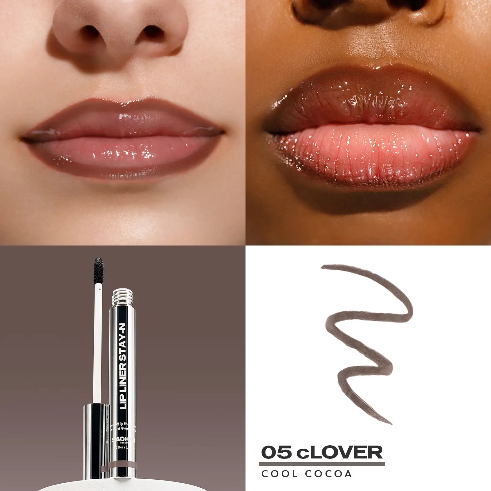 LIP LINER STAY-N - Peel-Off Lip Liner Stain with Hyaluronic Acid & Vitamin E for All-Day Wear - 0.12 Fl Oz / 3.5 Ml