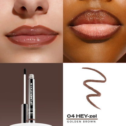 LIP LINER STAY-N - Peel-Off Lip Liner Stain with Hyaluronic Acid & Vitamin E for All-Day Wear - 0.12 Fl Oz / 3.5 Ml