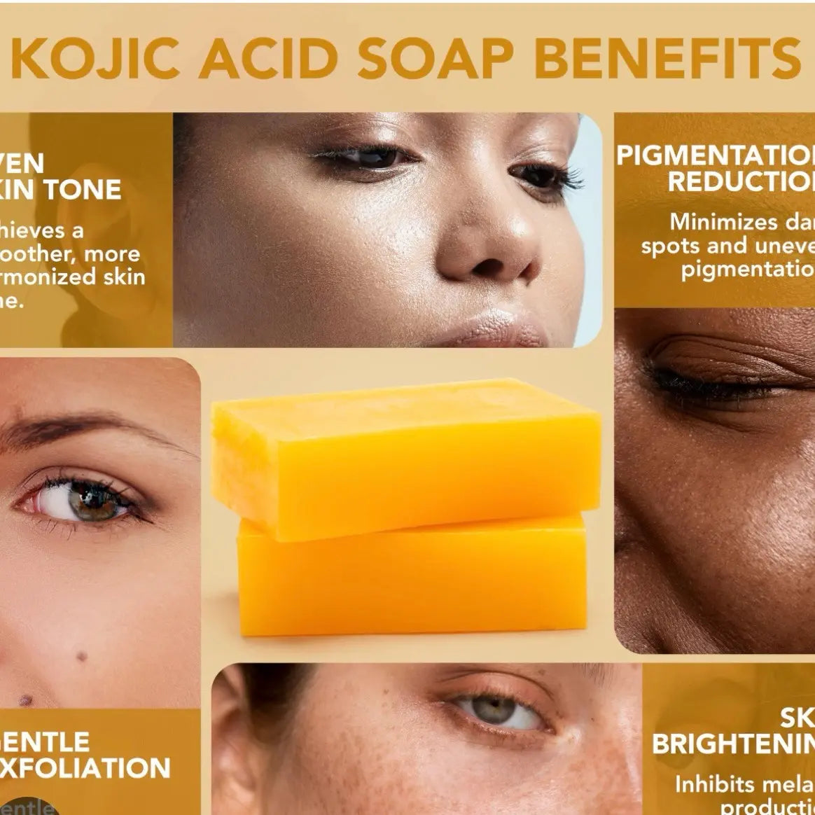 Revitalize Your Skin with Addyskincare's Turmeric & Kojic Acid Brightening Soap - The Ultimate Dark Spot Remover for a Glowing Complexion