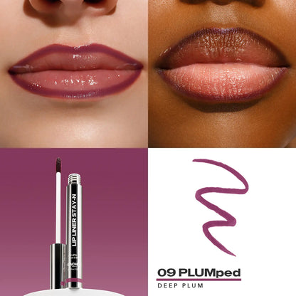 LIP LINER STAY-N - Peel-Off Lip Liner Stain with Hyaluronic Acid & Vitamin E for All-Day Wear - 0.12 Fl Oz / 3.5 Ml