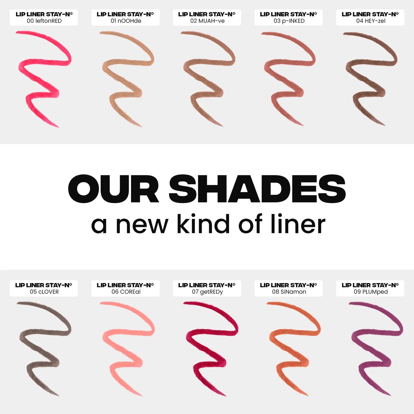 LIP LINER STAY-N - Peel-Off Lip Liner Stain with Hyaluronic Acid & Vitamin E for All-Day Wear - 0.12 Fl Oz / 3.5 Ml