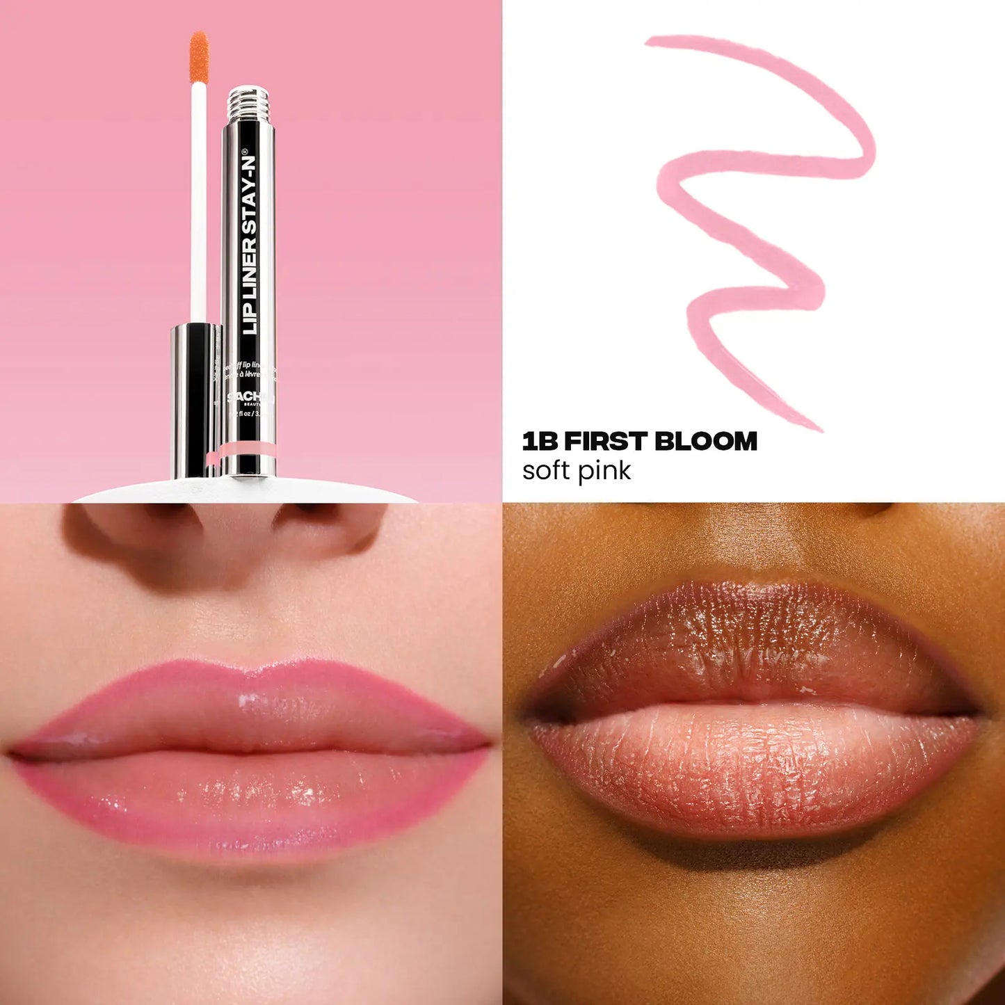 LIP LINER STAY-N - Peel-Off Lip Liner Stain with Hyaluronic Acid & Vitamin E for All-Day Wear - 0.12 Fl Oz / 3.5 Ml
