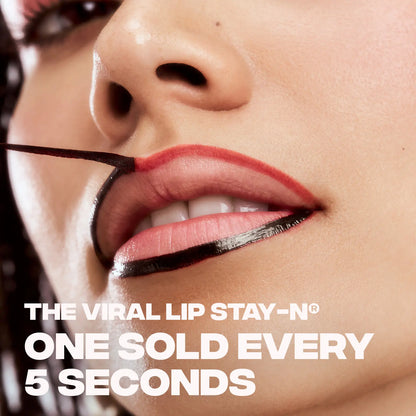 LIP LINER STAY-N - Peel-Off Lip Liner Stain with Hyaluronic Acid & Vitamin E for All-Day Wear - 0.12 Fl Oz / 3.5 Ml