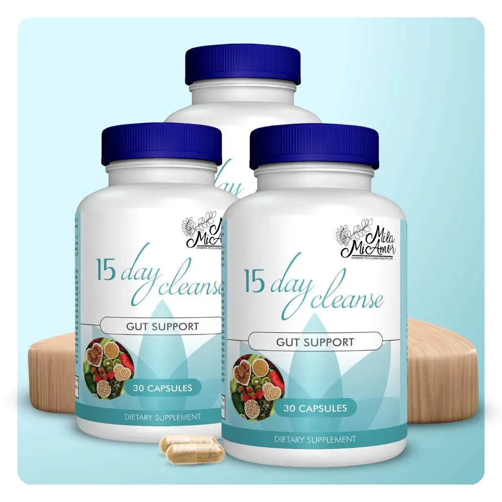 Revitalize Your Digestive Health with Our 15 Day Cleanse - Natural Gut and Colon Support with Senna, Cascara Sagrada & Psyllium Husk | Caffeine Free | Non-GMO | 30 Easy-to-Swallow Capsules