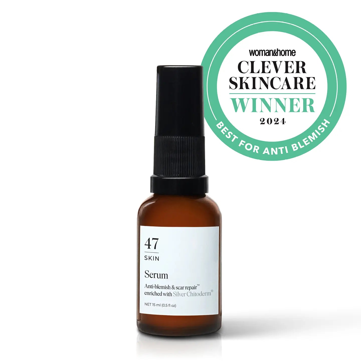 Revitalize Your Skin with 47 Skin Anti-Blemish & Scar Repair Serum - Enriched with Silver Chitoderm for Clearer, Radiant Skin (15ml)